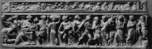 Roman Sarcophagus depicting the Birth of Dionysos