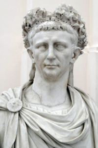Portrait of the Emperor Claudius (41-54 CE), bust and corbel restored by C. Albacini