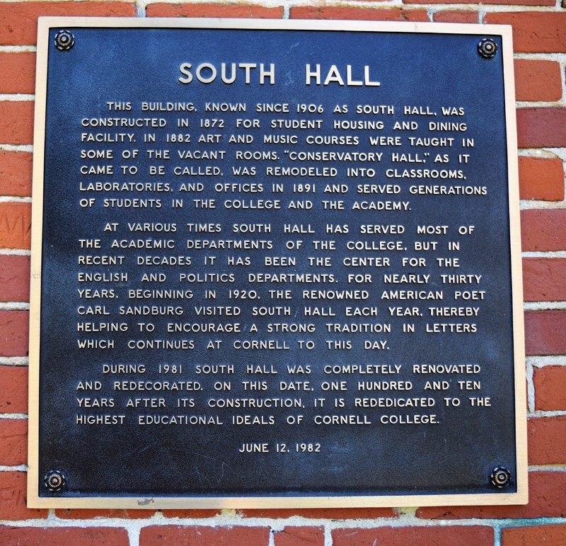 South Hall Plaque