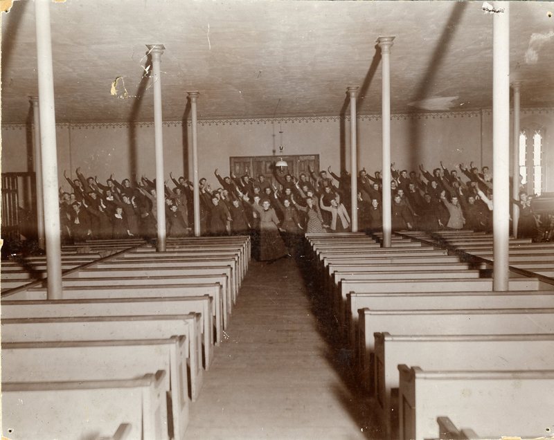 Lower "day" chapel: Class in Physical Culture